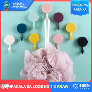 【Wall Decoration】Colorful Sticky Hooks Wall Self Adhesive Seamless Small Hooks for Kitchen Bedroom Bathroom