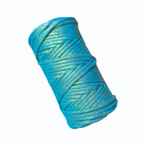 61 Color Ins Internet Celebrity 5mm Gold Bright Silk Dacron Core-Spun Yarn Medium Thickness Hand Knitting Crochet Braided Rope Hand Knitting