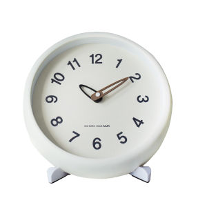 MJK Modern Minimalist Wall Clock Silent Living Room Decor Home Fashion Clock round Shape Battery Powered Glass Mirror