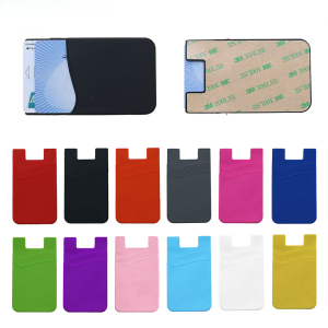 Mobile Phone Double Layer Nano SIM Paste Double Layer Silicone Card Set Multifunctional Silicone Back Sticker Card Holder Bank Card Holder