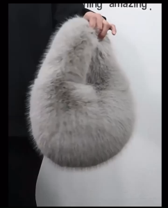 [ SIÊU ĐẸP ] Túi Lông Cầm Tay Thiết Kế Màu Trơn Phong Cách Hàn Quốc Dễ Thương Dễ Dàng Phối Đồ Cho Các Nàng