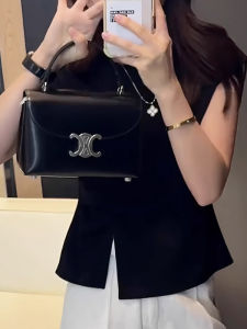 Shalldoer | Áo thun nữ tay ngắn thời trang mùa hè 2025 eo cao hở vai cổ tròn dáng rộng chất liệu cotton pha trộn thoáng khí