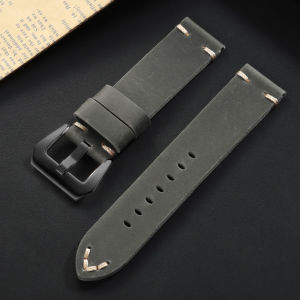 18mm 20mm 22mm 24mm 26mm Vintage Cowhide Watch Band Handmade Stitching Leather Strap for Panerai for Seiko Smartwatch Wristband
