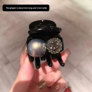 Pearl Hair Claw Womens Half Updo Hair Accessories High Ponytail Fixer Elegant Shark Home Fashion Jewelry Fresh Outlined