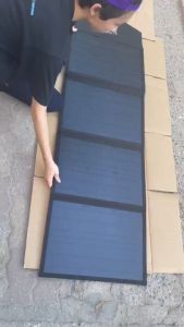 Tấm pin năng lượng mặt trời gấp gọn mono 100W 18V dùng sạc cho trạm sạc di động mang theo đi du lịch Solar Panel 18V Dễ Di Chuyển - Lazada