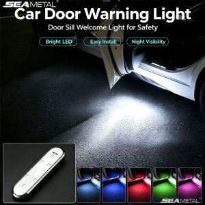 SEAMETAL | SEAMETAL 1pc Car Door Edge Light LED Safety Lamp RGB Colorful Ambient Light Anti Collision Warning Lamp for Vehicle Door Opening