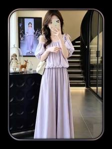 AICAILIN | Trang Phục Kiểu Hàn Quốc Dáng Trễ Vai Nơ Đeo