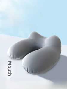 Inflatable U-Shaped Neck Pillow for Travel Airplane High Speed Rail Long Distance Sleep Portable Comfortable Neck Support Pillow
