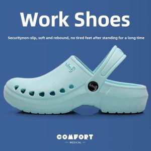 Operating Room Slippers Womens Anti-slip Thick Bottom Medical Surgery Shoes Mens Doctor Monitoring Room Professional Cap Toe EVA Slippers