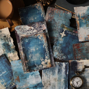 6 Style The Rust Seal is Eroded Series Stickable Material Paper Vintage Junk Journal Scrapbooking Collage Decorative Papers