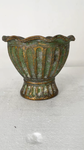 กระถางดินเผาวินเทจปากหยัก 20ซม. กระถางปลูกต้นไม้แต่งสวน สไตล์โรมัน