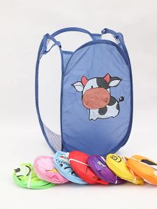 Keranjang Mainan Anak Karakter Lucu Dapat Dilipat Praktis/ Laundry Bag