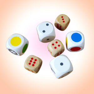 High Quality Wooden Colorful Digital Dice Tabletop Game Accessories Teaching Aids Props Game Quality Very Good Dropshipping