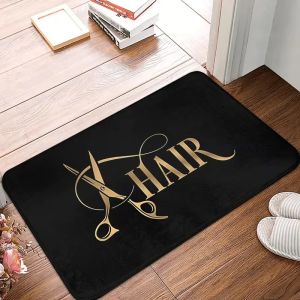 Barber Shop Welcome Floor Mat Graphic Printed Doormat Home Decor for Bathroom Kitchen Entrance - Barber Shop Sign Theme