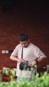 EVERNEXT - TAS SELEMPANG KULIT PRIA ANTI AIR SLING POUCH BAG GAMMA WATERPROOF SLING BAG PRIA
