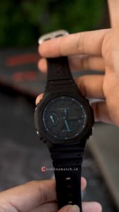 Jam Tangan Pria Casio G-Shock GA-2100-1A1 Analog-Digital Quartz Watch Black Dial Ressin Band