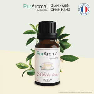 (Đậm Đặc | Chai Lớn) Tinh dầu TRÀ TRẮNG nguyên chất PurAroma by IMMORTEL - Chính hãng Pháp