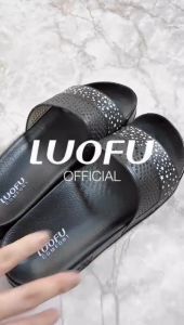 Sandal LUOFU Wanita / Sendal Selop Karet Impor Terbaru E7151TS - Mommy Shoes.
