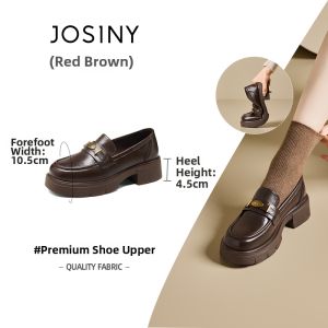 Josiny | Elevating Thick Sole Chunky Heel Loafers
