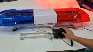 ไฟไซเรนติด / ไฟรถกู้ภัย /ไฟติดหลังคารถ รุ่น 6000L (มีลำโพง) รุ่นพิเศษ กล่องเสียง100W