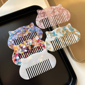 Cute Cat Portable Makeup Comb Mini Acetate Hair Comb Bag Carry on Fringe Popular Hair Comb Personal Hygiene Grooming Tool