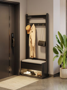 ZUNTONGGE | Floor Standing Home Entryway Shoe Bench Coat Rack with Seating and Storage
