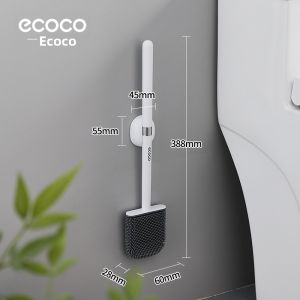 ecoco | Bộ Chổi Lau Bồn Cầu Treo Tường Không Góc Chết