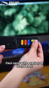 Smiling shark td0203 led super bright head lamp 9mode induction work light Type-C rechargeable headlight White Blue Red warm light waterproof outdoor working fishing