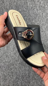 Casildo Sandal Selop Wanita Bahan Sintetis Kekinian Nyaman Sendal Selop Kasual Size Jumbo 38-42