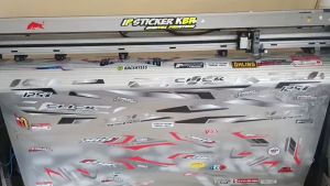 STRIPING STICKER VARIO CLICK 110 LAMA KARBU LIVERY SPOON SPORTS TRANSPARAN BLUE RACING striping tranparant