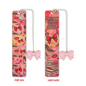 Dấu Trang Hình Nơ Bằng Thép Không Gỉ Có Mặt Dây Chuyền Hình Báo Thiết Kế Nữ Tính Phụ Kiện Đọc Sách Thời Trang