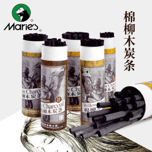 Bộ Đồ Dùng Vẽ than Hoạt Hình Marie Cotton Willow Charcoal Stick Drawing Sketching Artistic Painting Set Tools