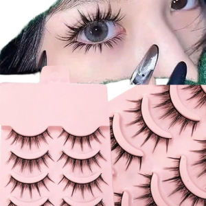 Blooming - Style False Eyelashes Thick And Natural Slender False Eyelashes  Reusable Wispy Eyelashes Extension Makeup Tool