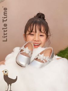 Spring Pure Color Star Magic Tape Soft Sole Leather Shoes