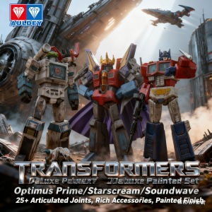 AULDEY | Realistic Details Paint Transformers Figure Articulated Mecha Optimus Prime Robot Model Boys Collectible Festival Gift Bumblebee