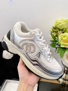 Casual Running Shoes Silver Horn King Dad Shoes Thick Bottom Heightening Mesh Breathable Sports Shoes Small Fragrance Style