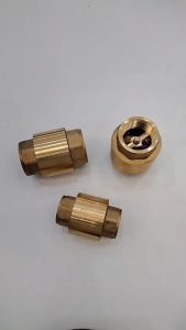 เช็ควาล์ว เช็ควาล์วทองเหลือง สปริง วาล์วกันย้อน แบบแนวดิ่งและแนวราบ 1/2 3/4 1 นิ้ว Check Valve