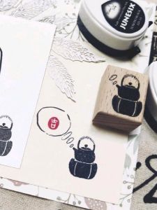 Original Ancient Style Rubber Stamp Tea Pot Decoration Machine Engraving Business Supplies Stationery Cultural Goods