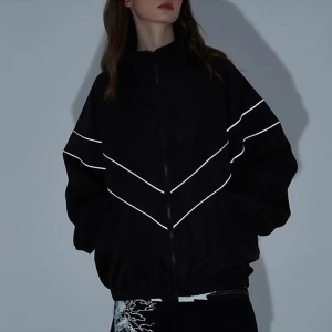 3M Reflect Functional Jacket Men Black Windbreaker Coats Spring Autumn Outdoor Windproof Waterproof Night Riding Zipper Jackets