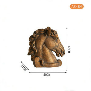 Zen Aesthetic Antique Gold Lucky Horse Decorative Figurine