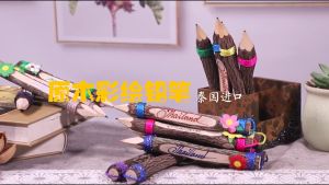 ดินสอทำจากเปลือกไม้ ดินสอไม้เนื้อแข็ง ปากกาไส้ตะเกียงตกแต่ง ดินสอสีไม้ ของขวัญสำหรับเด็ก เปลือกไม้ดินสอสี แปรงตกแต่ง มีหลายสีให้เลือก