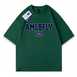 NASA Collab Simple Letter Print Cotton T-Shirt