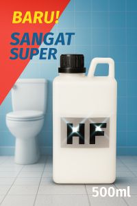 HF 100% Hydrofluoric Acid Asam Flourida Hf Pelebur Granit Pembersih Kerak Lumut Keramik & Karat Besi Super Ampuh