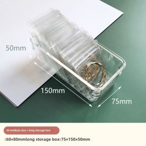 Anti-Oxidation PVC Bracelet Necklace Earrings Envelope Bag Satchel Portable Rectangular Desktop Dustproof Jewelry Storage Box