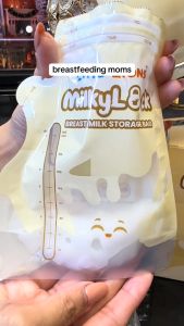 MilkyLock Breastmilk Storage Bag 3 Boxes/ 90 Bags With Temperature Sensing Indicator Pre- Sterilized FDA Approved Materials Food Grade and Double Layer Zip for leak prevention Breastfeeding essentials.. (The Little Zions)