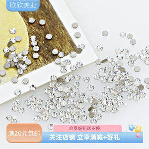 High Quality Dongzhou Crystal Flat Bottom round Diamond DIY Jewelry Glass Nail Art Decorations Super Bright Beauty Drill