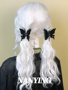 Nanying 3D Butterfly Hair Clip Sweet Double Tail Ponytail Holder Fashionable Hair Accessories Korean Style Fresh Outlined