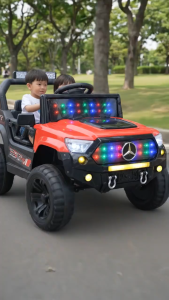 Kids Car Electric Ride On Remote Controlled Toy Jeep Rechargeable Outdoor Driving Off Road Vehicle