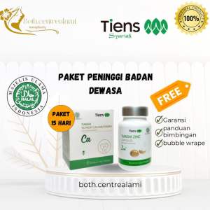 PENINGGI BADAN DEWASA TIENS ZINC CAPSUL & CALSIUM POWDER - BPOM - ORIGINAL