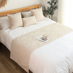 3D Round Arc Jacquard Bedspread Throw